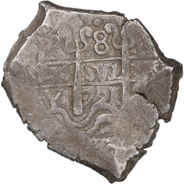 BOLIVIA, Potosí, cob 8 reales, 1721 Y.
