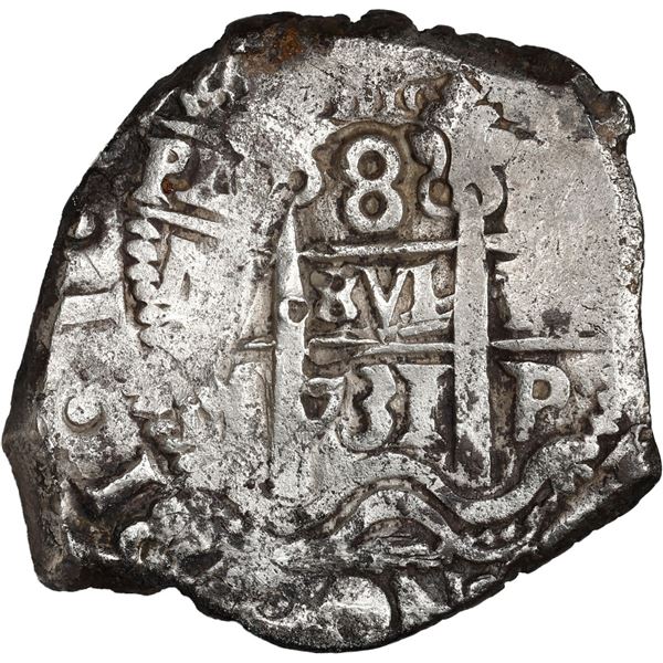 BOLIVIA, Potosí, cob 8 reales, 1731 M.