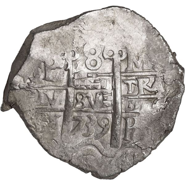 BOLIVIA, Potosí, cob 8 reales, 1739 M.