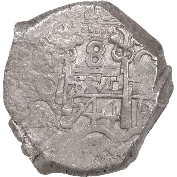 BOLIVIA, Potosí, cob 8 reales, 1744 C.