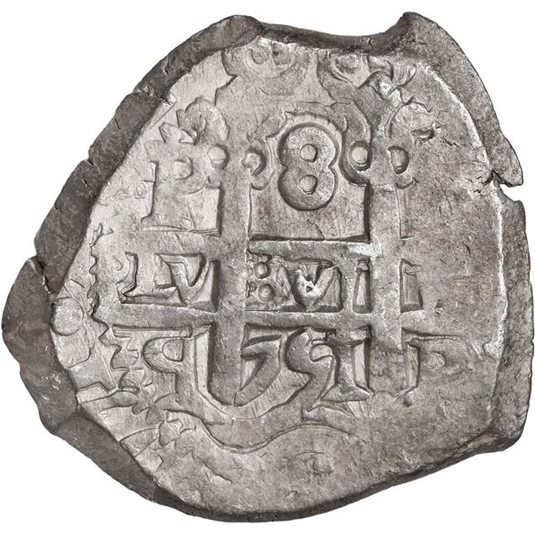 BOLIVIA, Potosí, cob 8 reales, 1751 q/E, rare.