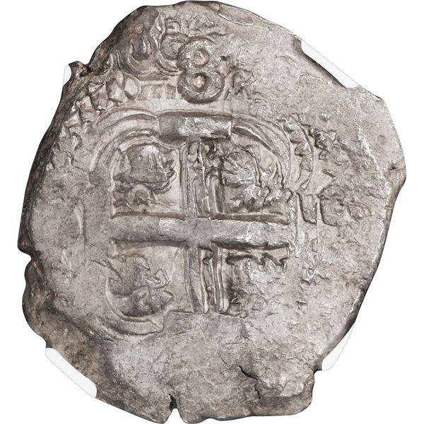 BOLIVIA, Potosí, cob 8 reales, 1752 q, NGC AU 53.