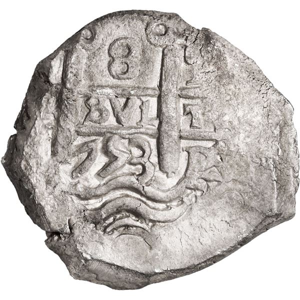 BOLIVIA, Potosí, cob 8 reales, 1753 q.