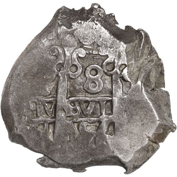 BOLIVIA, Potosí, cob 8 reales, 1756 q.