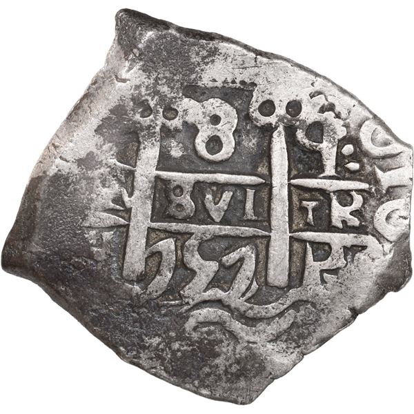 BOLIVIA, Potosí, cob 8 reales, 1757 q.