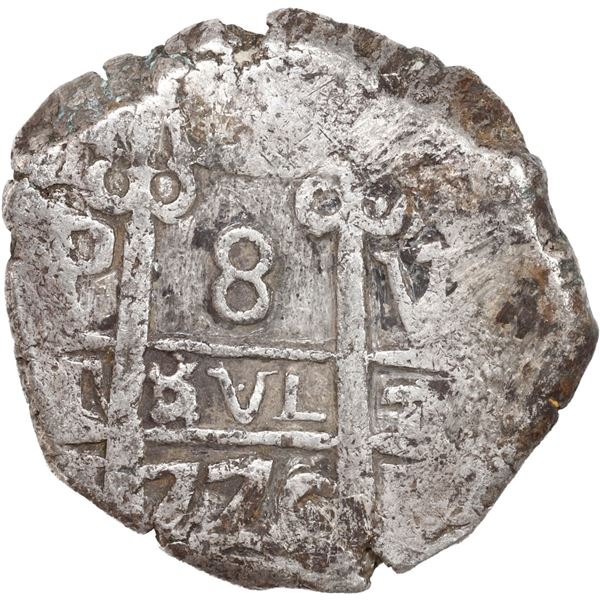 BOLIVIA, Potosí, cob 8 reales, 1770 V-(?).