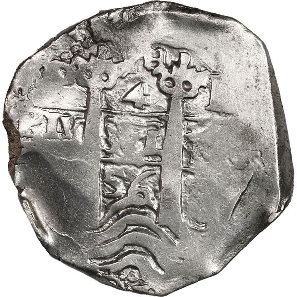 BOLIVIA, Potosí, cob 4 reales, 1656 E, PH at top.
