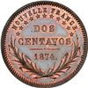 Image 1 : ARGENTINA - PATAGONIA and ARAUCANIA (New France), bronze proof essai 2 centavos, King Orélie-Antoine