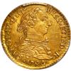 Image 1 : BOLIVIA, Potosí, gold bust 1 escudo, Charles IV transitional (bust of Charles III, ordinal IV), 1790