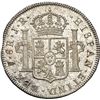 Image 2 : BOLIVIA, Potosí, bust 8 reales, Charles III, 1774 JR, NGC UNC details / rev damage.