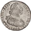 Image 1 : BOLIVIA, Potosí, bust 4 reales, Charles IV, 1808 PJ, • after CAROLVS, PCGS MS62+, finest kn