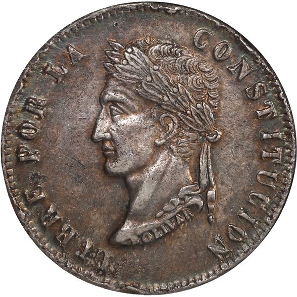BOLIVIA, Potosí, 8 soles, 1852 FM, NGC AU 55.