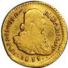 Image 1 : CHILE, Santiago, gold 1 escudo, Ferdinand VII (bust of Charles IV), 1811 FJ, very rare, PCGS VF30, f