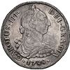 Image 1 : CHILE, Santiago, bust 8 reales, Charles III, 1788 DA, rare, NGC XF details / cleaned (Colección Val 