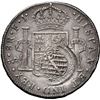 Image 2 : CHILE, Santiago, bust 8 reales, Charles IV, 1806 FJ, with Minas Gerais (Brazil) 960 reis counterstam