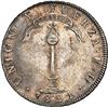Image 1 : CHILE, Santiago, "volcano" peso, 1821 FD, NGC AU 58.