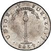 Image 1 : CHILE, Santiago, "volcano" peso, 1834 I, NGC MS 62, "top pop."