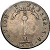 Image 2 : CHILE, Santiago, "volcano" peso, 1834 IJ, with Manila, Philippines (under Spain), 8 reales, Isabel I