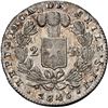 Image 2 : CHILE, Santiago, 2 reales, 1845 IJ, NGC AU 55 (Colección Val y Mexía Label), finest known in NGC cen
