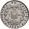 Image 2 : CHILE, Santiago, ½ real, 1845 IJ, NGC MS 65 (Colección Val y Mexía Label), ex-Whittier.