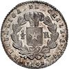 Image 2 : CHILE, Santiago, ½ real, 1846/5 IJ, NGC MS 63 (Colección Val y Mexía Label), finest known in NGC cen