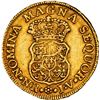 Image 2 : COLOMBIA, Bogotá, gold bust 2 escudos, Charles III (bust of Ferdinand VI), 1760 JV, rare, PCGS AU55,