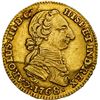 Image 1 : COLOMBIA, Bogotá, gold bust 2 escudos, Charles III ("rat nose" bust), 1768 JV, PCGS XF45.