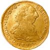 Image 1 : COLOMBIA, Popayán, gold bust 2 escudos, Charles III, 1779 SF, PCGS AU50.