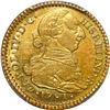 Image 1 : COLOMBIA, Popayán, gold bust 2 escudos, Charles IV transitional (bust of Charles III, ordinal IV), 1