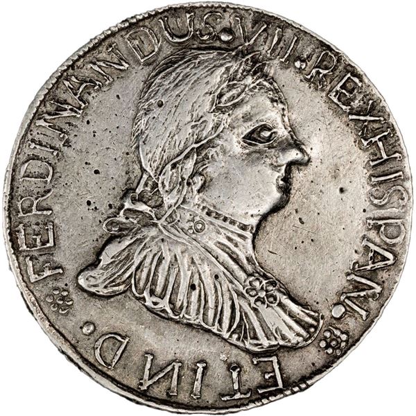 COLOMBIA, Santa Cruz de Mompox, cast 4 reales-sized proclamation medal, Ferdinand VII (imaginary bus