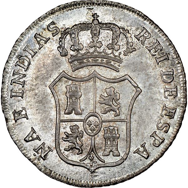 COLOMBIA, Bogotá, 2 reales-sized proclamation medal, Ferdinand VII, 1808, pomegranates at top and bo