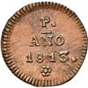 Image 2 : COLOMBIA, Popayán, copper provisional ½ real, Ferdinand VII, 1813, very rare, NGC MS 64 BN, finest k