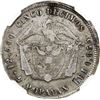 Image 2 : COLOMBIA, Popayán, 5 décimos, 1870, rare, NGC F 15.