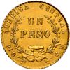 Image 2 : COSTA RICA, San José, gold 1 peso, 1866 GW, large UN, NGC UNC details / cleaned.