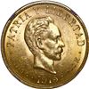 Image 1 : CUBA, struck at the Philadelphia mint, gold 10 pesos, 1915, José Martí, NGC MS 61.