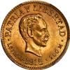 Image 1 : CUBA, struck at the Philadelphia mint, gold 1 peso, 1915, José Martí, PCGS MS65.