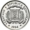 Image 2 : DOMINICAN REPUBLIC, struck at the Mexico City mint, off-metal proof 1 centavo in silver, 1984, Caona