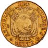 Image 2 : ECUADOR, Quito, gold 8 escudos, 1855/2 GJ, PCGS XF45.