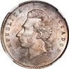 Image 1 : ECUADOR, struck at the Lima Mint, 2 décimos, 1915 FG, NGC MS 64.