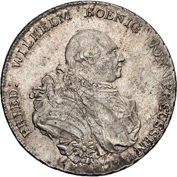GERMAN STATES, Brandenburg-Prussia, Berlin mint, taler, Friedrich Wilhelm II, 1790-A, NGC MS 62.