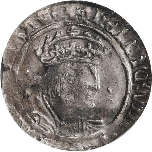 GREAT BRITAIN, London, England, groat (four pence), Henry VIII, second coinage, mintmark arrow (1526