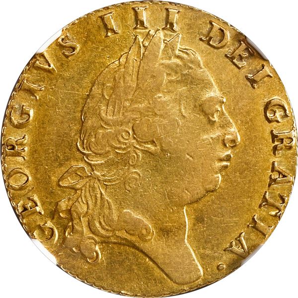 GREAT BRITAIN, London, England, gold guinea, George III, 1794, NGC AU 50.