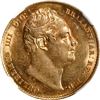 Image 1 : GREAT BRITAIN, London, gold sovereign, William IV, 1836, NGC AU 58.