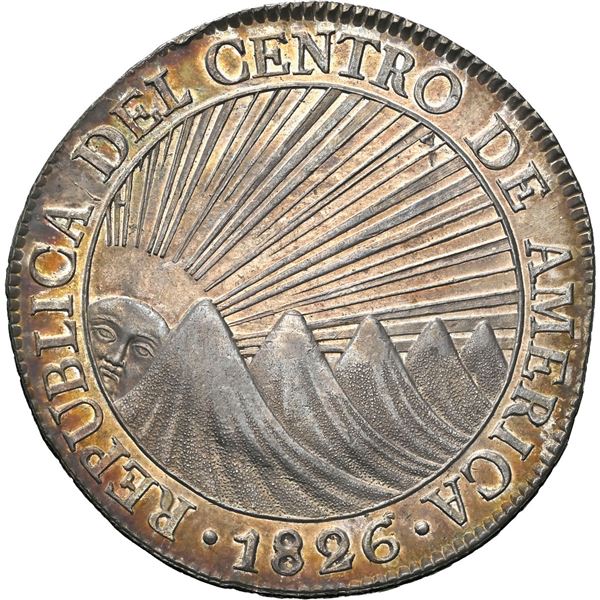 GUATEMALA (Central American Republic), Guatemala City, 8 reales, 1826 M, NGC MS 62.