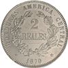 Image 2 : HONDURAS, struck at the Paris Mint, copper-nickel proof pattern 2 reales, President Medina, 1870-TAS