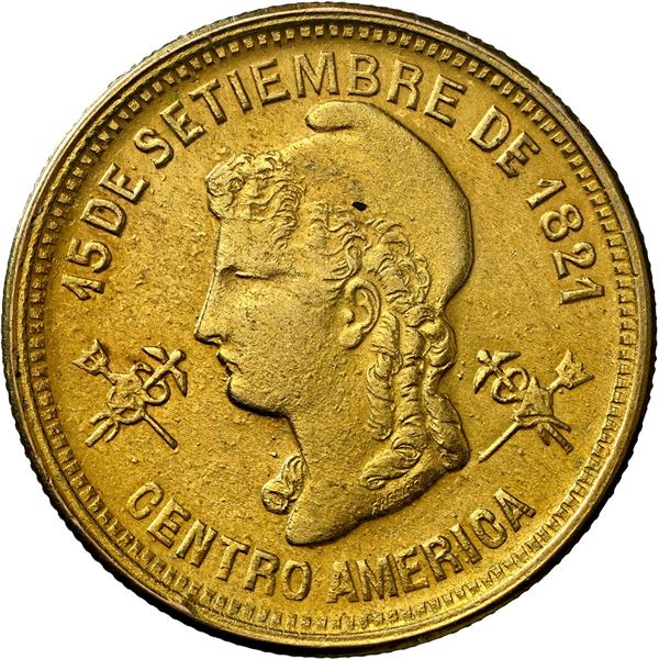 HONDURAS, Tegucigalpa, gold 5 pesos, 1908/888, very rare, NGC MS 61.