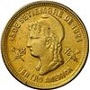 Image 1 : HONDURAS, Tegucigalpa, gold 5 pesos, 1908/888, very rare, NGC MS 61.