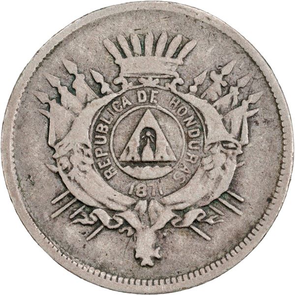 HONDURAS, Tegucigalpa, 10 centavos, 1871, PCGS VF30.