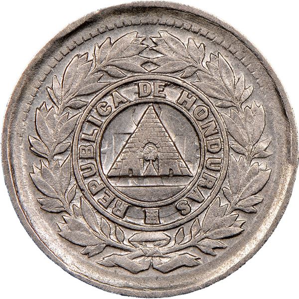 HONDURAS, Tegucigalpa, 5 centavos, 1885, NGC AU 55 (Richard Stuart Collection Label).