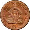 Image 1 : HONDURAS, struck at the Philadelphia Mint, bronze 1 centavo de lempira, 1939, PCGS MS66 Brown, "top 